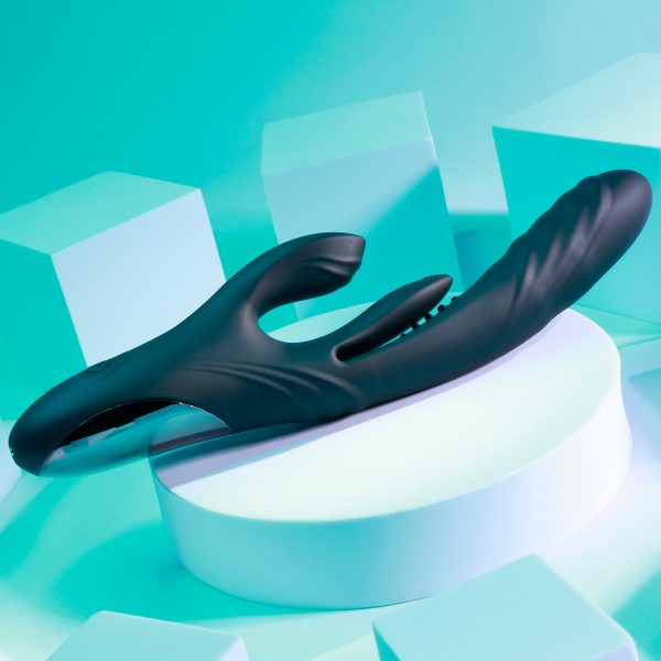Playboy Rapid Rabbit Thrusting Vibrator with Flapping Shaft Discount - Image 3