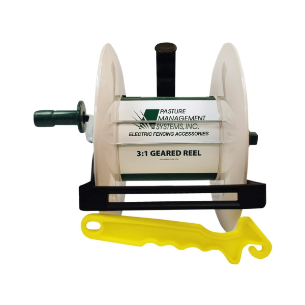 Geared 3:1 Ratio Fence Reel with Insulated Hook Gate Handle Online Sale