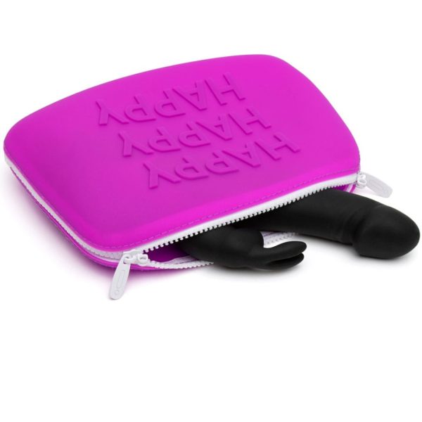 HAPPY Large Purple Silicone Sex Toy Storage Case with Zipper Hot on Sale - Image 2