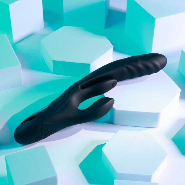 Playboy Rapid Rabbit Thrusting Vibrator with Flapping Shaft Discount - Image 2
