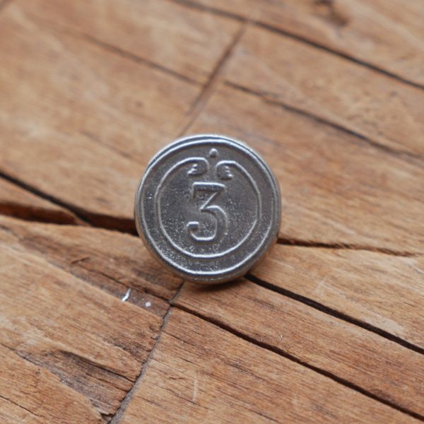 3 4  and 5 8  3rd Regiment Button (French) 1775-1779 Fashion