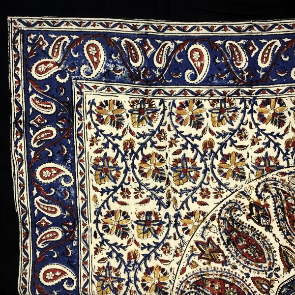 Block Printed Kerchief - Black Border Supply - Image 5