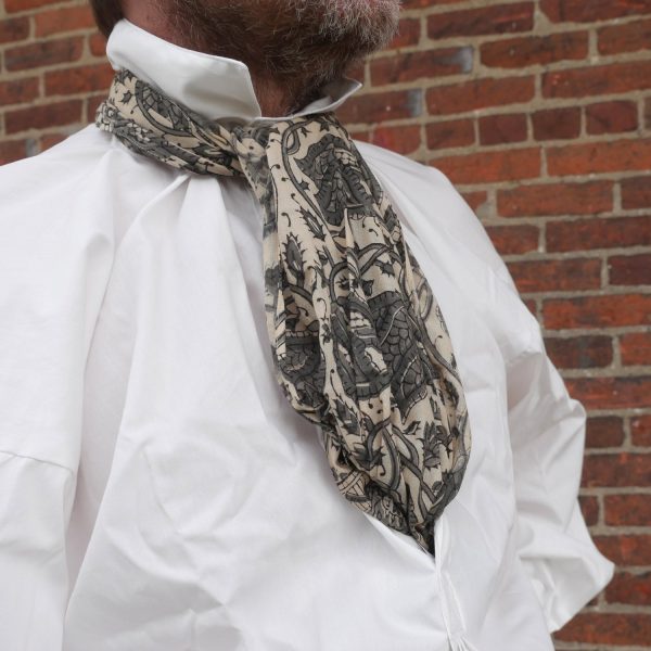 Block Printed Cotton Cravat - Two Color Cheap - Image 2