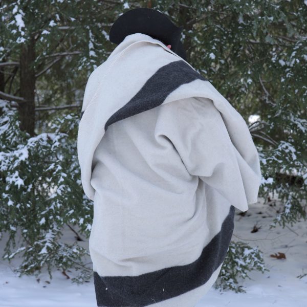 Striped Wool Blanket Fashion - Image 3