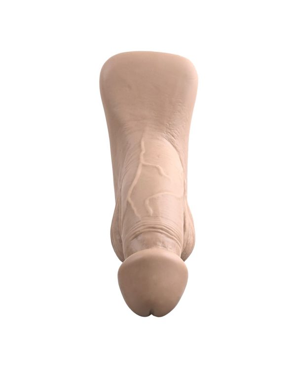 Gender X 4 Inch Ultra Realistic Silicone Packer with Wide Base - Vanilla For Cheap - Image 5