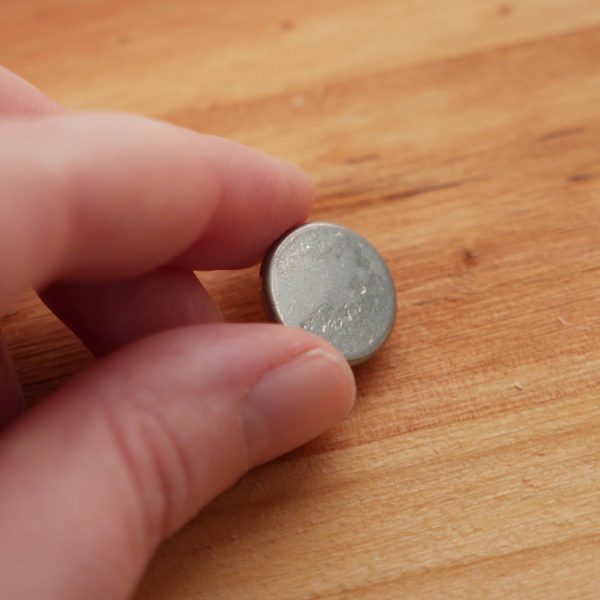 Plain Pewter Buttons Small Pack of 10 Supply - Image 2