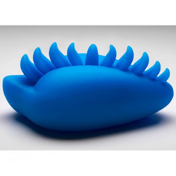 Shagger Extreme Textured Dildo Base for Harness Play by Bumpher  - Azure Blue Online now - Image 3