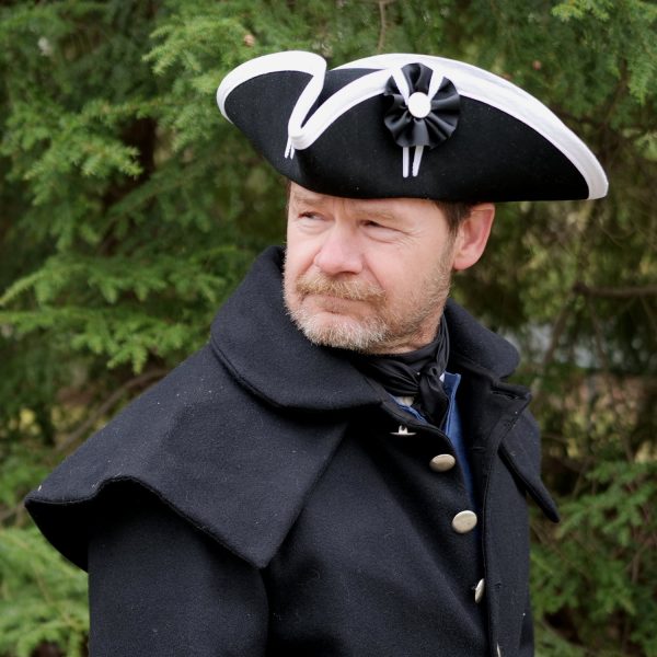 Black Heavy Wool Felt Tricorn Online Hot Sale