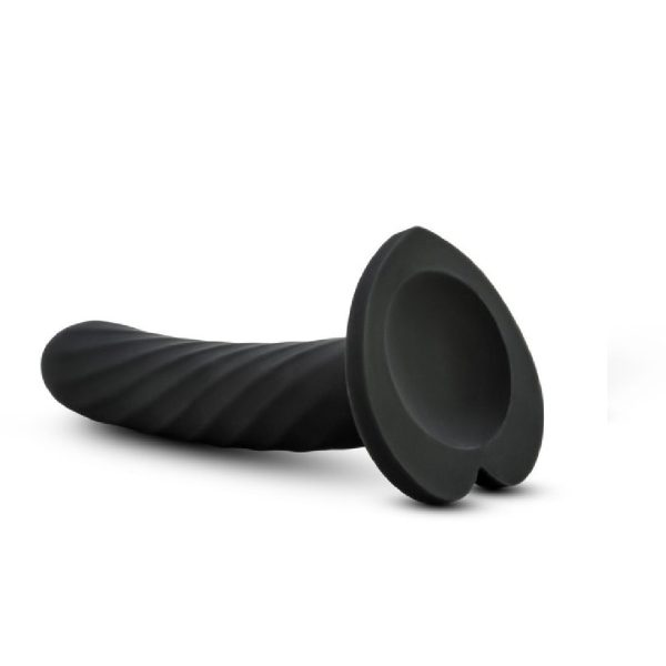 Temptasia Twist 5 Inch Silicone Pegging Dildo - Black Online Hot Sale - Image 4
