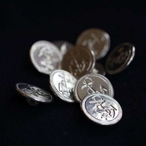 Anchor Pewter Button Lg Pkg of 10 Online Hot Sale