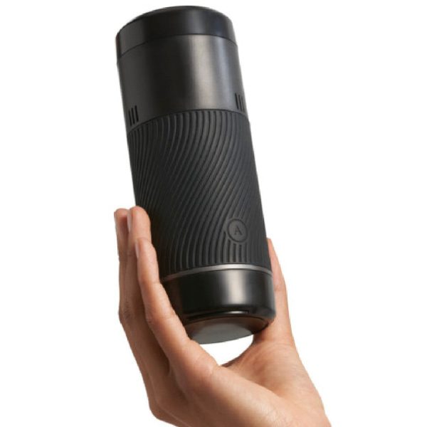 Pow Double Ended Manual Silicone Stroker with Suction Control - Black Sale - Image 2