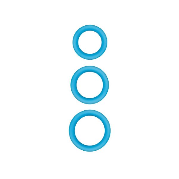 Firefly Halo Glow in the Dark Cock Blue Rings - Various Sizes For Cheap