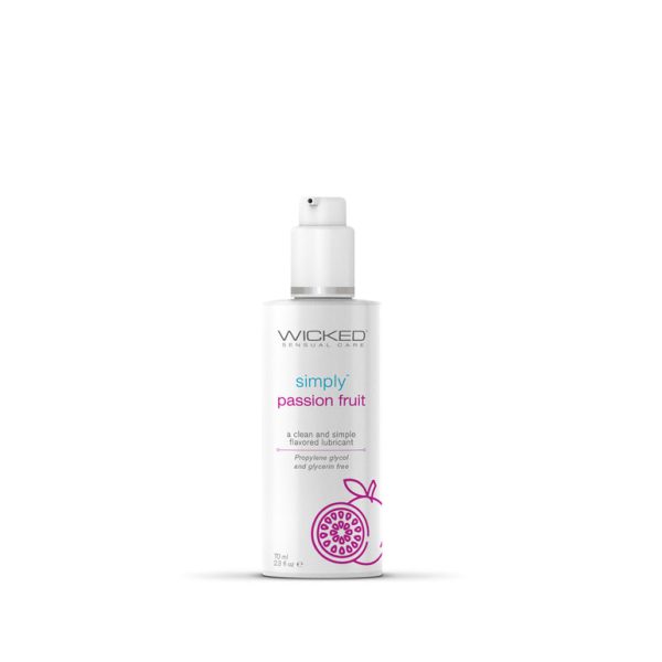 Wicked Simply Passion Fruit Flavored Water Based Lubricant 2 oz For Sale