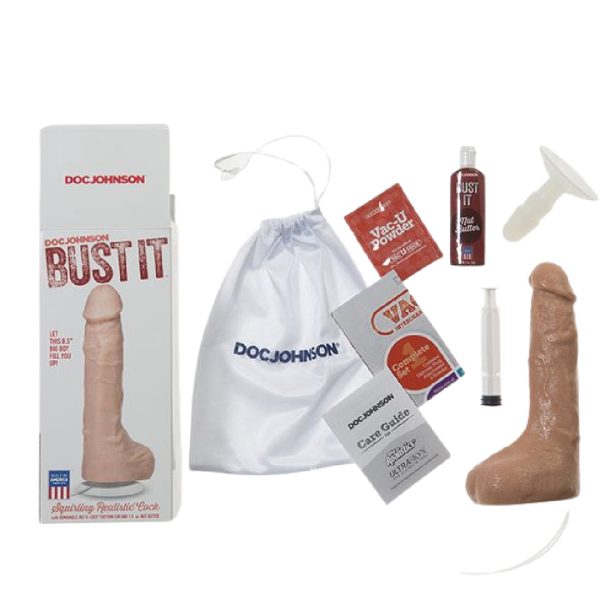 Squirting Realistic Cock Large Ejaculating  Dildo - Vanilla Online Hot Sale - Image 3